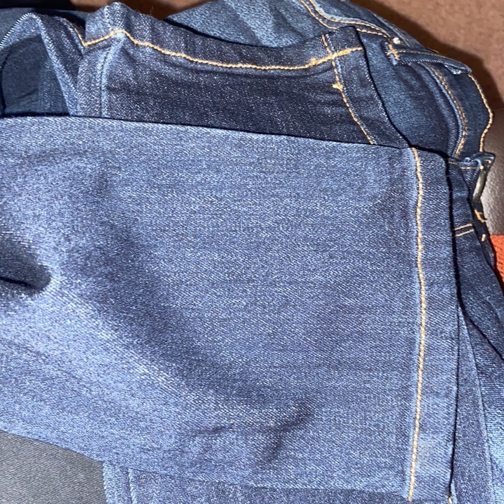 Free People Distressed Skinny Blue Denim Jeans. - Picture 8 of 9